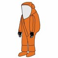 Kappler Zytron 500 Vapor Total Encapsulating Suit, Front Entry Orange, 2X/3X Z5H552OR2X3X